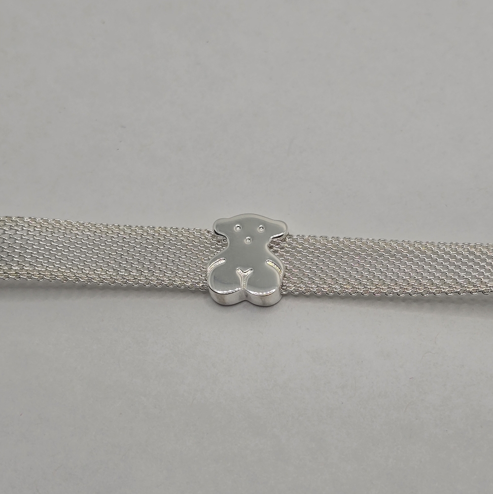 Tous Mesh Silver Bear Bracelet